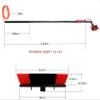 11M Telescopic Window Cleaning Pole with Water Fed Brush Extendable Cleaner for Conservatory Roofs Solar Panel & Photovoltaic Cleaning (36FT) view 3