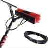 24FT Telescopic Water Fed Pole Brush Kit - 3.6-12M Solar Panel & Window Cleaner with Squeegee - Ultimate Cleaning Solution for High Reach Areas view 1
