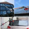Telescopic Window Cleaning Brush Kit - 35cm Water Brush & 9M-30FT Extendable Pole for Conservatory Roofs Solar Panels & Photovoltaic Cleaning - Efficient & Easy to Use view 2