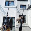 18FT-36FT Telescopic Window Washing Kit | Water Brush for Conservatory Roofs Solar Panels & Photovoltaic Cleaning | Extendable Cleaning Brush for Efficient Window Care view 2