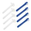 BCOATH 8Pcs Denture Toothbrush Dual Head Denture Brush Hard Bristle Design Removes Food Particles Oral Hygiene Tool for Dental Devices and False Teeth view 1