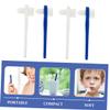 BCOATH 8Pcs Denture Toothbrush Dual Head Denture Brush Hard Bristle Design Removes Food Particles Oral Hygiene Tool for Dental Devices and False Teeth view 3
