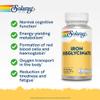 Solaray Gentle Iron Bisglycinate 25mg - 60 Vegan Tablets - High Strength Iron Supplement for Energy Support for Men & Women - with Added Alfaalfa Herb and Yellow Dock Root - Lab Verified view 2