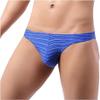 6 Pack Men's Thong Bikinis T-Back Mini Sports Briefs Sexy Thong Low Waist Cycling Gym Clubwear Charming Lingerie, dark blue, XXL view 1