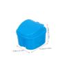 BIUDECO Denture Storage Container and Retainer Case with Clip 2Pcs Portable Plastic Denture Box for Maintaining Hygiene and Safe Carrying Suitable for False Teeth and Sports Mouth Guards view 2