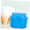 BIUDECO Denture Storage Container and Retainer Case with Clip 2Pcs Portable Plastic Denture Box for Maintaining Hygiene and Safe Carrying Suitable for False Teeth and Sports Mouth Guards view 4