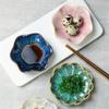 JIANBOHAIRS Sauce Bowls Ceramic Salad Plates- 4.3 Inch Dessert Plates Microwave Oven Safe for Seasoning, Appetizer, Vinegar, Ketchup(Green) view 3