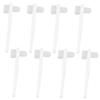 BIUDECO 8pcs Denture Cleaning Brush with Strong Cleaning Power and Ergonomic Design, White Pp Material Portable Brush for Effective False Teeth Care and Daily Oral Hygiene view 1