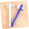 BIUDECO 8pcs Denture Cleaning Brush with Strong Cleaning Power and Ergonomic Design, White Pp Material Portable Brush for Effective False Teeth Care and Daily Oral Hygiene view 3