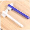 BIUDECO 8pcs Denture Cleaning Brush with Strong Cleaning Power and Ergonomic Design, White Pp Material Portable Brush for Effective False Teeth Care and Daily Oral Hygiene view 4