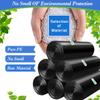 8 Gallon 60pcs Medium Black Trash Bags Strong Black Garbage Bags, Bathroom Trash Can Bin Liners, Plastic Bags for Office Home Kitchen, Waste Basket Liner, Fit 30 Liter, 7,8 Gal(8G60-Black) view 4