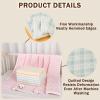 Morbuy Washable Incontinence Bed Pads for Kids Adults Waterproof Mattress Protector for Incontinence & Bed Wetting Reusable Absorbent Underpad for Wheelchair Car Sofa, Plaid (Blue,150x180cm) view 2