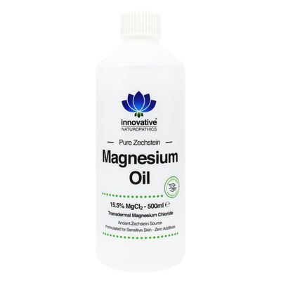 Magnesium Oil - Pure Magnesium Chloride - Ancient Zechstein Source (Sensitive Skin Formula 500ml)