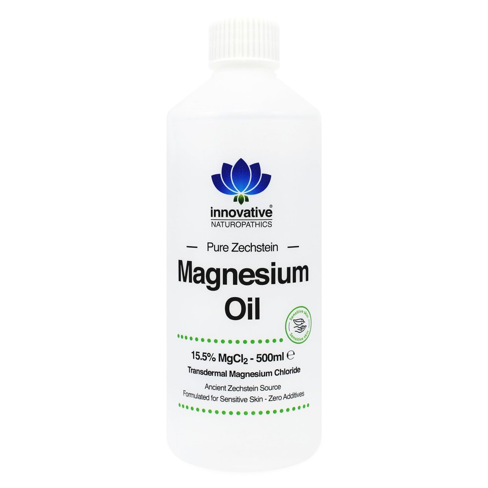 Magnesium Oil - Pure Magnesium Chloride - Ancient Zechstein Source (Sensitive Skin Formula 500ml)