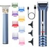Barberboss Professional Mens Hair Clipper Set, Cordless Beard & Hair Trimmer with LED Display, Turbo Mode, Titanium-Ceramic Blade & 8 Colour Guide Combs, USB Rechargeable Grooming Kit