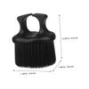 Homoyoyo Barber Brushes Nylon and Abs Material 2 Pcs with Ring Design Prevents Slipping and Won't Deform Professional Hair Detangling and Beard for Men for Hair Salons and Home Use view 4