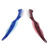 WEKAMOS Denture Toothbrush and Nylon Bristles 2pcs for Denture Cleaning Double Sided with Ergonomic Handle and Oral Care Cleaning at Home view 1