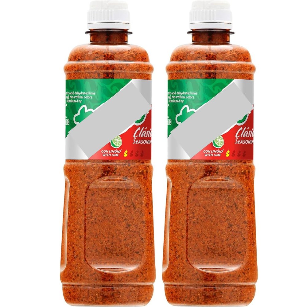 2 Pack Chilli & Lime Seasoning | Mexican Spice Flavor | Perfect for Foods, Fruits, Vegetables, Snacks, Zesty & Spicy - 2 x 400g