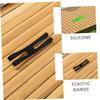 SOIMISS 12pcs Reusable Silicone Lid Straps Washable Bands Elastic Lunch Strap for Food Containers Fixing Silicone Bands Flexible Storage view 3