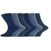 ARG 6 Pairs Men's Non-Elastic Diabetic Socks | Easy Grip, Soft Loose Top | Rich Cotton | UK Size 6-11 (Multicoloured, one size) view 1