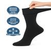 ARG 6 Pairs Men's Non-Elastic Diabetic Socks | Easy Grip, Soft Loose Top | Rich Cotton | UK Size 6-11 (Multicoloured, one size) view 3