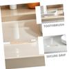 BAZEITFLOW 10pcs Bamboo Toothbrush Set for Adults with White Soft Bristles Natural Non Slip Handle Manual Toothbrushes for Travel and Daily Use view 3