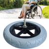 12-inch Wheelchair Replacement Rear Wheel, 12 1/2 X 2 1/4 Solid Rubber Tire, Non-Inflatable, for Wheelchairs, Rollators, Walking Aids(Gray) view 4