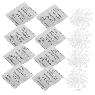 Ipetboom Silica Gel Moisture Absorbing Packets with High Moisture Absorption 100pcs with Prolonged Effect, 2 Gram White Silica Gel Sachets for Food Storage and Clothes for Closet and Food