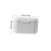 DECOMELODY Denture Case Compact White Pp Soak Denture Box Lightweight Beautiful Design Prevents Accidental Opening for Outdoor Use People with Orthodontic Fixator view 2
