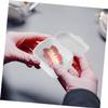 DECOMELODY Denture Case Compact White Pp Soak Denture Box Lightweight Beautiful Design Prevents Accidental Opening for Outdoor Use People with Orthodontic Fixator view 4