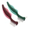 FOMIYES 2pcs Double-Headed Denture Cleaning Brush for Oral Care Hard Bristle False Teeth Brush Dentures Cleaning Essential for Seniors view 1