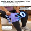 ABYON Medium to Plus Size Knee Support for Big Legs, Triple Strap Adjustable Knee Brace with Side Stabilisers, Non-Slip Knee Wrap for Arthritis,Meniscus Tear, ACL, Pain Relief, Stability for Women view 2