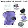 ABYON Medium to Plus Size Knee Support for Big Legs, Triple Strap Adjustable Knee Brace with Side Stabilisers, Non-Slip Knee Wrap for Arthritis,Meniscus Tear, ACL, Pain Relief, Stability for Women view 4