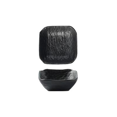 Sauce Bowls Soy Sauce Dishes, Pinch Sauce Dish Bowls, Mini Bowl for Side Dish, Ketchup, Soy, BBQ, Sushi, Party, Condiments Serving Bowles Set for Seasoning, Appetizer, Vinegar, Ketchup(Black)