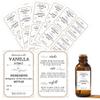 1.5x2.36 Inch Homemade Vanilla Extract Stickers with Instructions Madagascar Vanilla Beans and Vodka Extract Stickers for Handcrafted Herb Bottles,Kitchen Pantry,Jar 100 Pcs view 1