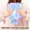 Swirls Marble Hot Water Bottle with Soft Fleece Cover Hot Water Bag for Neck and Shoulder Pain Relief Hot and Cold Therapies-S view 4