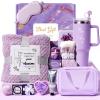 Birthday Gift for Women, Luxury Self Care Spa Gift Basket with Blanket for Mom, Wife, Sister, Friend, Girlfriend, Grandmother, Get Well Soon & Thank You Present for Her view 1