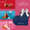 Chocolate Milk Love Heart Sweets Gift Box with Rose & Card - Christmas, Valentine or Birthday Gifts For Women Wife, Girlfriend & Mens Gift Set (Blue Heart) view 3