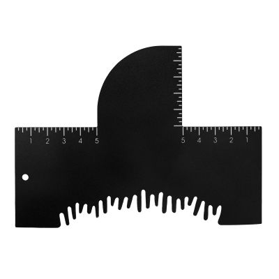 Barber Enhancement Cards with Measurement Indicators, Reusable Hairline & Beard Shaping Tool Color Spray Edge Alignment Tool for Men's Beard & Hair Styling (Black)