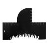 Barber Enhancement Cards with Measurement Indicators, Reusable Hairline & Beard Shaping Tool Color Spray Edge Alignment Tool for Men's Beard & Hair Styling (Black) view 1