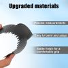 Barber Enhancement Cards with Measurement Indicators, Reusable Hairline & Beard Shaping Tool Color Spray Edge Alignment Tool for Men's Beard & Hair Styling (Black) view 4
