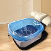 Paaruter 100pcs Transparent Pedicure Liners Disposable, Pedicure Bowl Lin with Elastic Band, Unbreakable Pedi Lin view 2
