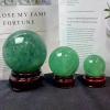 DECORN Green Fluorite Quartz Crystal Ball with Stand Healing Crystals Sphere Decorative Gemstone Ball Meditation Witchcraft Home Decor,180mm view 3