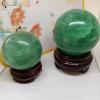DECORN Green Fluorite Quartz Crystal Ball with Stand Healing Crystals Sphere Decorative Gemstone Ball Meditation Witchcraft Home Decor,180mm view 4