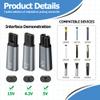 3Pcs USB-C Charger for Phillips USB-C Shaver Adapter Set USB-C Shaver Charger Adapter Transfer Head Lightweight Portable Wide Compatibility for Philips QP2520 QP2620 MG3730 MG5730 BT3206 Etc view 3