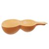 DECOMELODY Gourd Ladle Water Scoop Bath Spoon Half Gourd Design Natural Wood Water Dipper Sauna Bathing Accessory for Home Spa and Shower Use