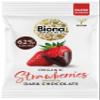 Biona Organic Dark Chocolate Coated Strawberries 45g, Pack of 10-62% Dark, Fair Trade Chocolate - Vegan - Gluten Free - Organic Snack view 1
