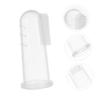 ERINGOGO 3pcs Boys and Girls Finger Toothbrush Set for Babies Made of Silicone, Easy to Clean and Reusable, Suitable for Home Use Or Carrying in Baby Bag view 3