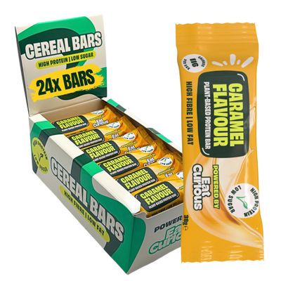 Eat Curious Protein Bars 24 38g | High Protein, Low Sugar, High Fibre vegan protein bars | Caramel Flavour | Healthy Low-Fat Energy Bars