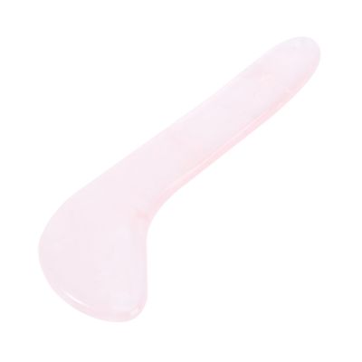 OUNONA Rose Quartz Scraping Board Jade Stone Gua Sha Tool Face Body Massage Roller Natural Stone for Acupuncture